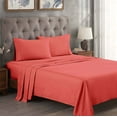 thumbnail image 1 of Superior Egyptian Cotton 300 Thread Count Deep Pocket Sheet Set, Twin XL, Coral, 1 of 10
