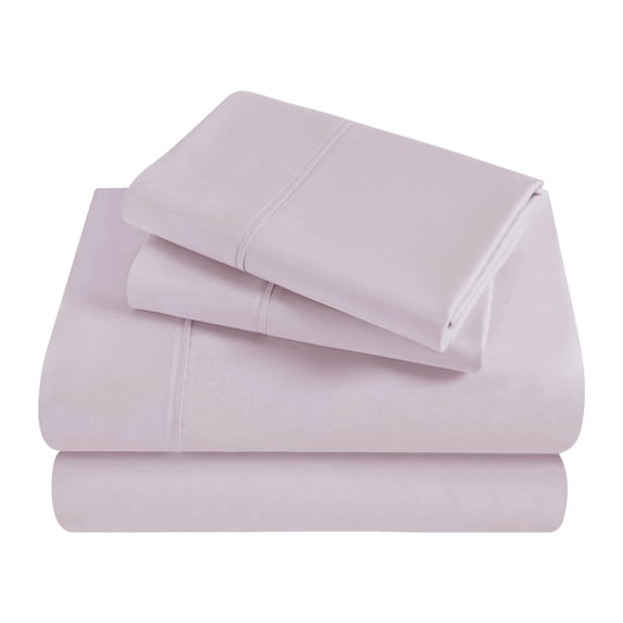 Superior Egyptian Cotton 300 Thread Count Deep Pocket Sheet Set, Twin XL, Lilac