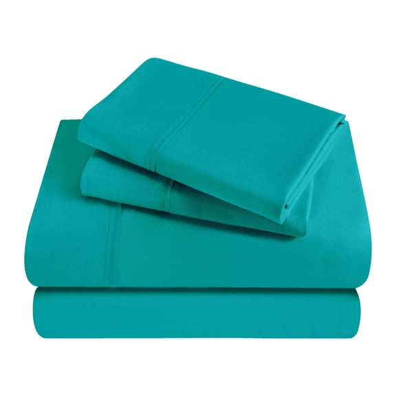Superior Egyptian Cotton 300 Thread Count Deep Pocket Sheet Set, Twin XL, Teal
