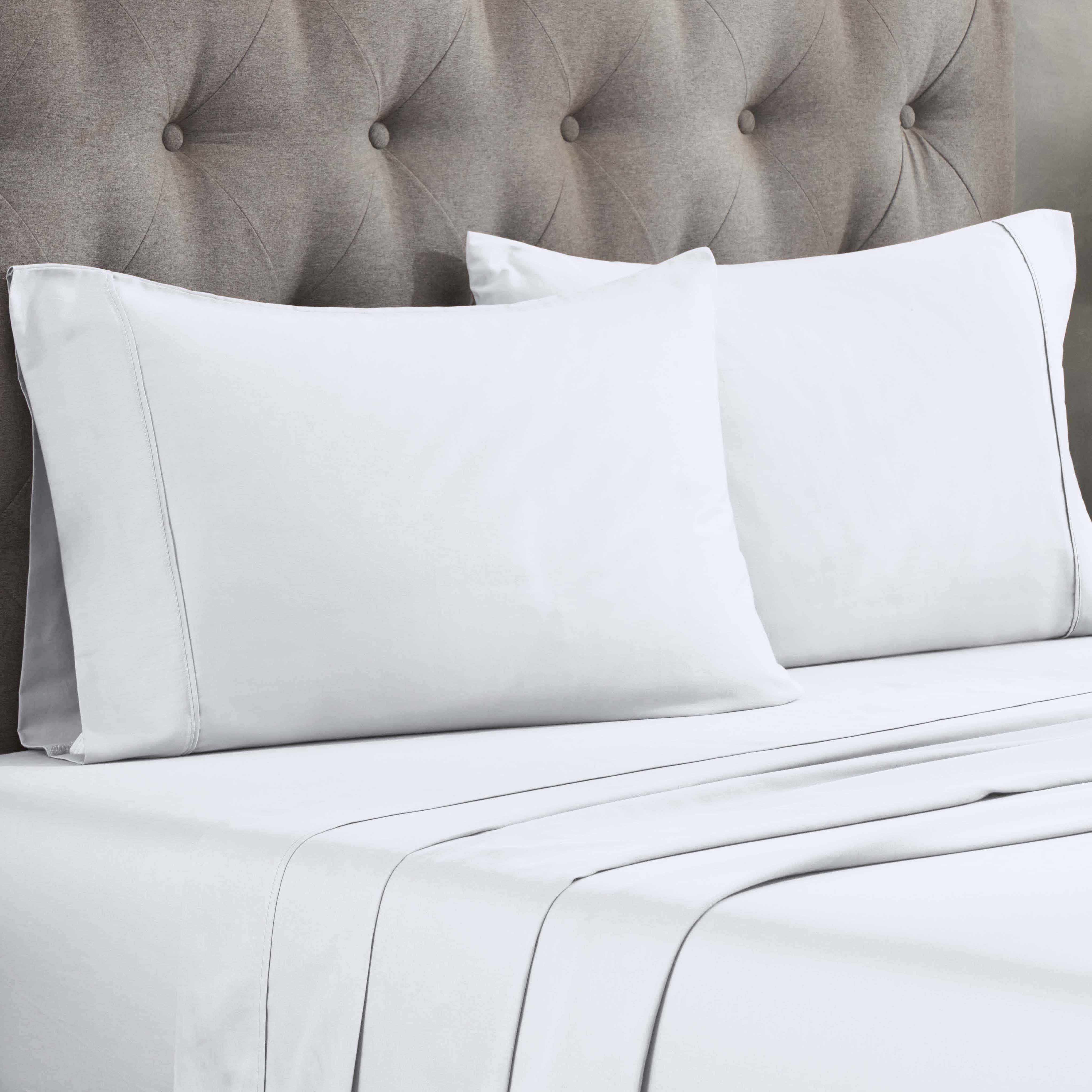 Superior Egyptian Cotton 300 Thread Count Pillowcases, Set of 2, King, White
