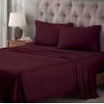thumbnail image 1 of Superior Egyptian Cotton 400 Thread Count Deep Pocket Sheet Set, Olympic Queen Size, Plum, 1 of 10