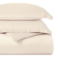 thumbnail image 1 of Superior Egyptian Cotton 400 Thread Count Duvet Cover Set, Full/Queen, Ivory, 1 of 6