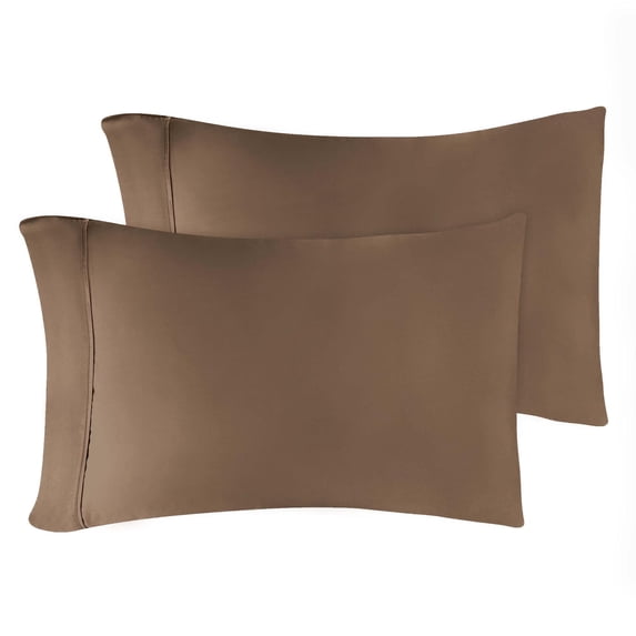 Superior Egyptian Cotton 400 Thread Count Pillowcases, Set of 2, King, Taupe