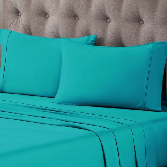 Superior Egyptian Cotton 400 Thread Count Pillowcases, Set of 2, King, Teal