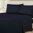 thumbnail image 1 of Superior Egyptian Cotton 530 Thread Count Deep Pocket Sheet Set, Twin XL Size, Navy Blue, 1 of 7
