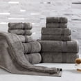 thumbnail image 1 of Superior Egyptian Cotton Absorbent 12-Piece Charcoal Towel Set, 1 of 13