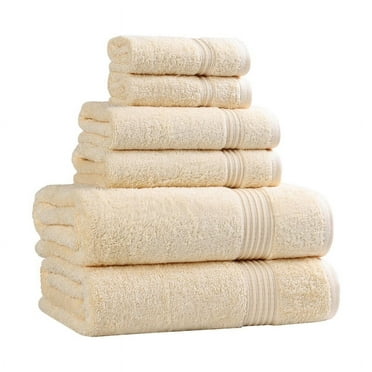 Superior Egyptian Cotton Absorbent 6-Piece Canary Towel Set
