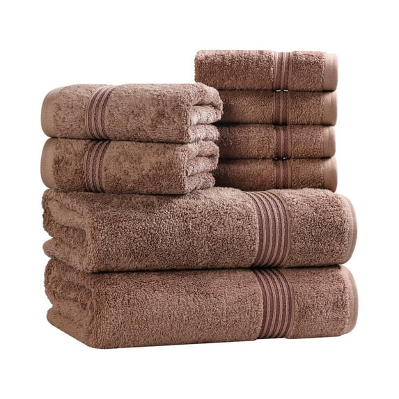 Superior Egyptian Cotton Absorbent 8-Piece Forest Green Towel Set
