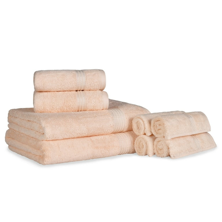  Superior Solid Egyptian Cotton Bath Towel Set, 30 x