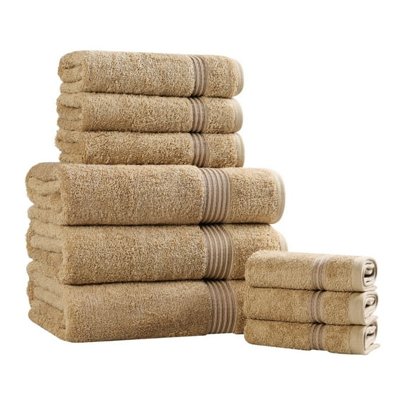 Superior Egyptian Cotton Absorbent 9-Piece Toast Towel Set