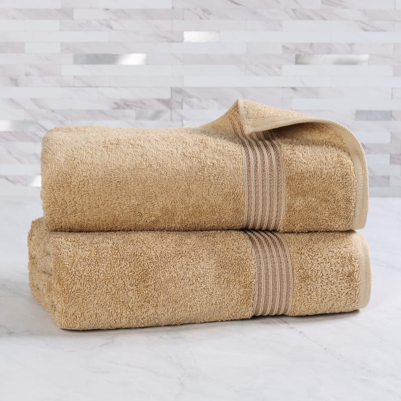 Superior Egyptian Cotton Absorbent Toast Bath Sheet Set of 2