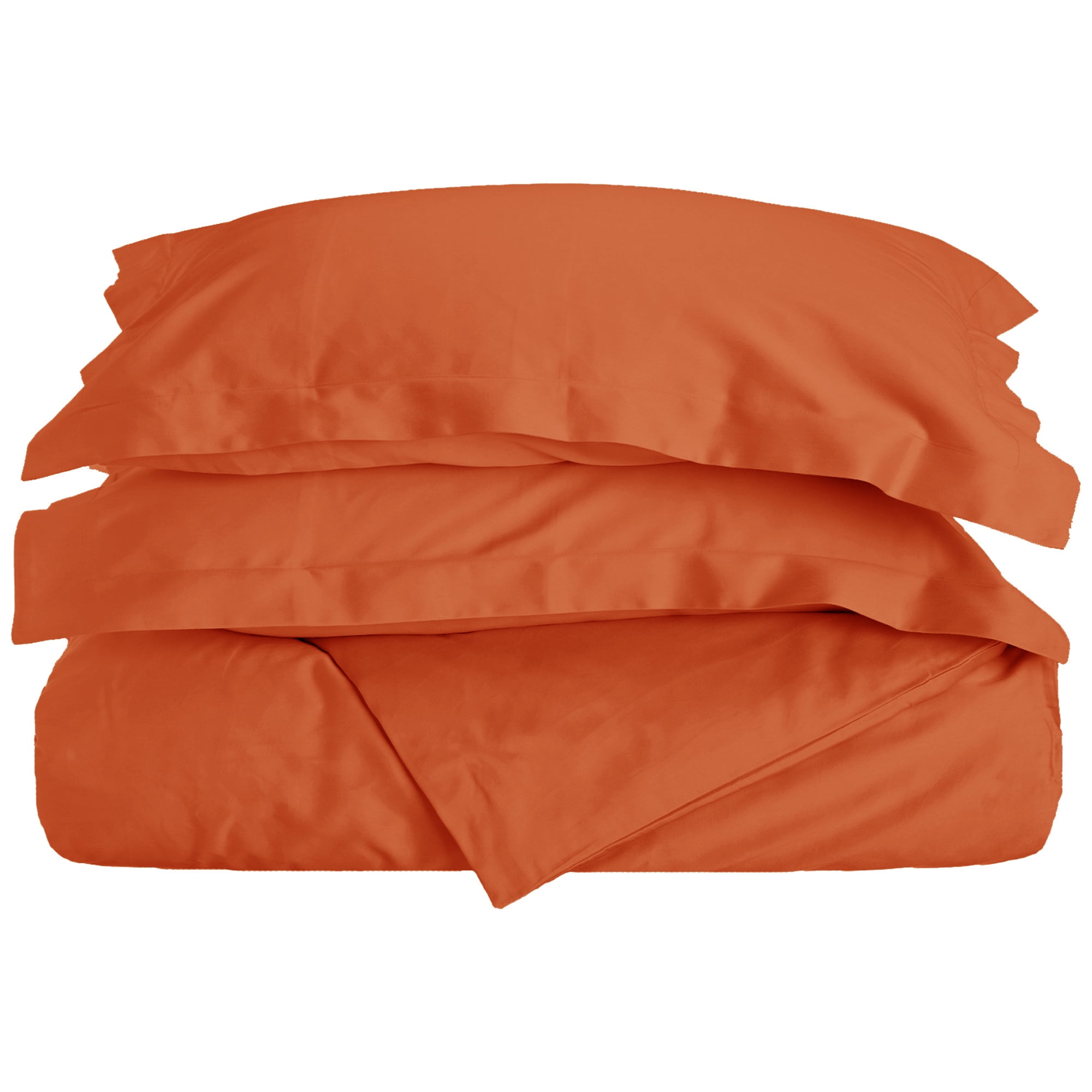 Superior Egyptian Cotton Duvet Cover Set, Full/ Queen, Pumpkin