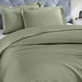 thumbnail image 1 of Superior Egyptian Cotton Duvet Cover Set, Full/ Queen, Sage, 1 of 8