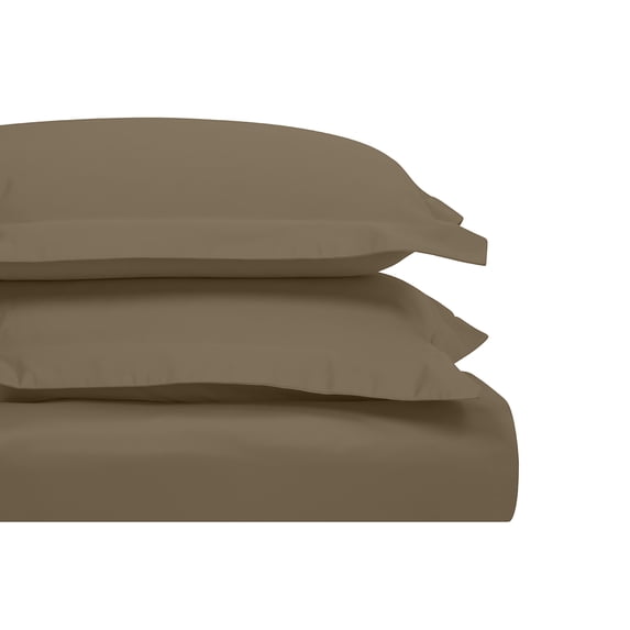 Superior Egyptian Cotton Duvet Cover Set, Full/ Queen, Taupe