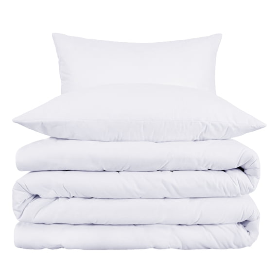 Superior Egyptian Cotton Duvet Cover Set, Full/ Queen, White