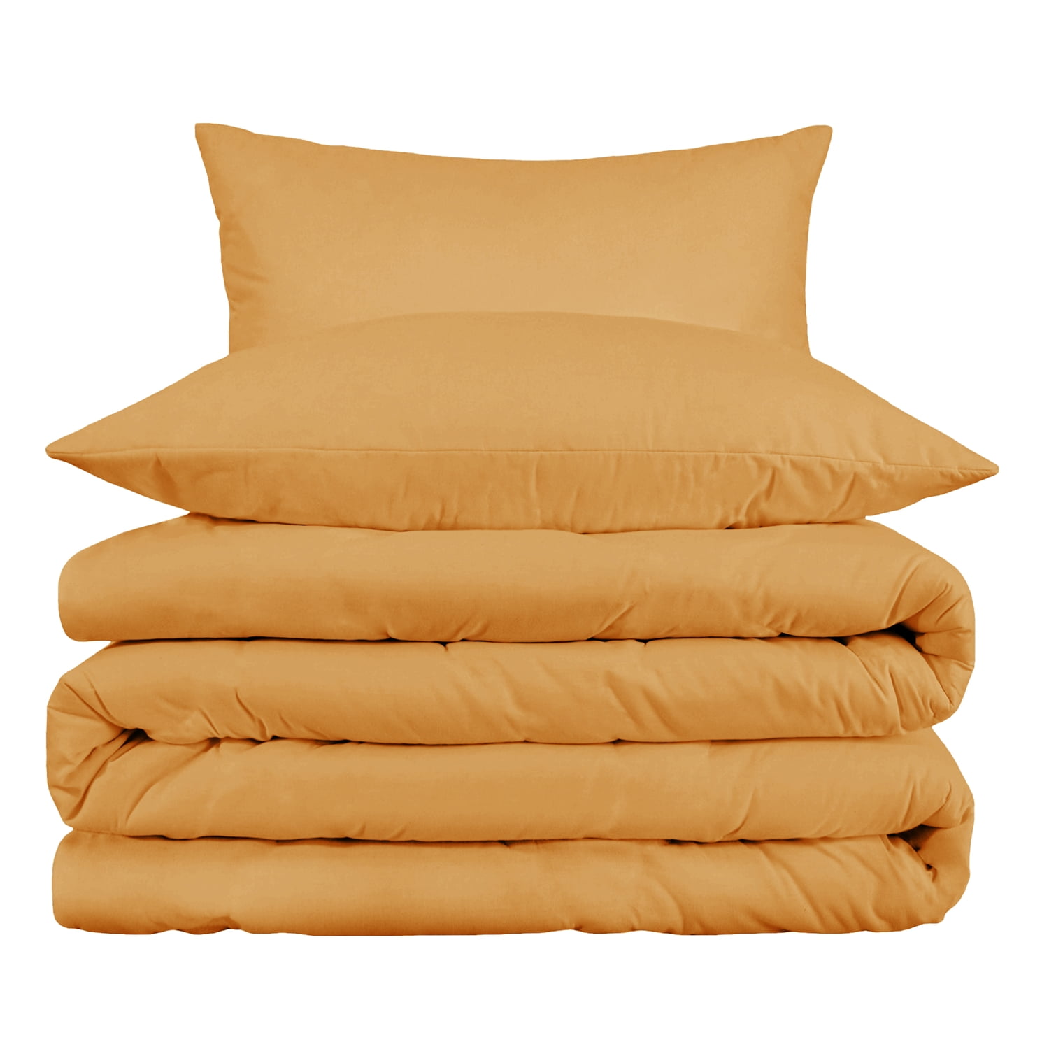 Luxurious Gold Egyptian Cotton King/California King Duvet Cover Set