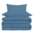 thumbnail image 1 of Superior Egyptian Cotton Duvet Cover Set, King/ Cal King, Medium Blue, 1 of 8
