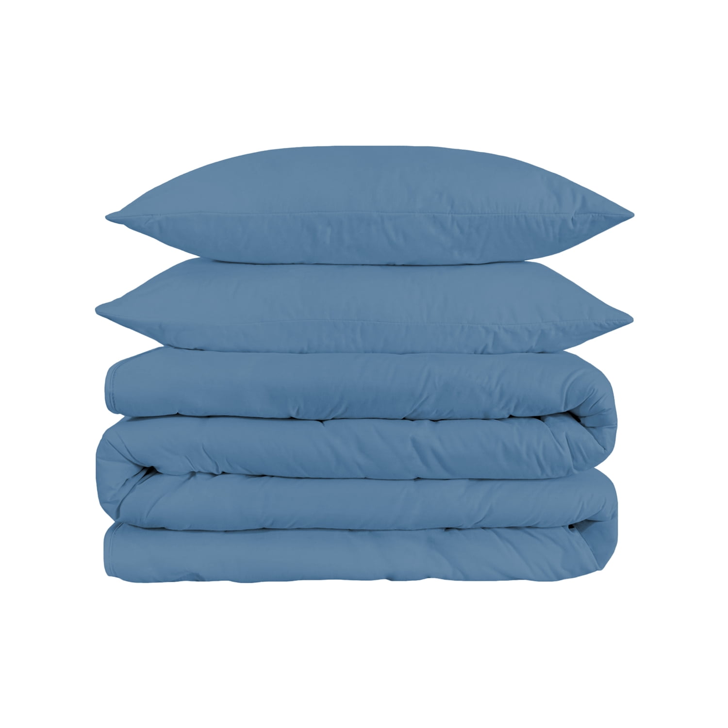 Superior Egyptian Cotton Duvet Cover Set, King/ Cal King, Medium Blue