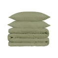 thumbnail image 1 of Superior Egyptian Cotton Duvet Cover Set, King/ Cal King, Sage, 1 of 7