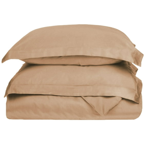 Superior Egyptian Cotton Duvet Cover Set, Twin, Beige