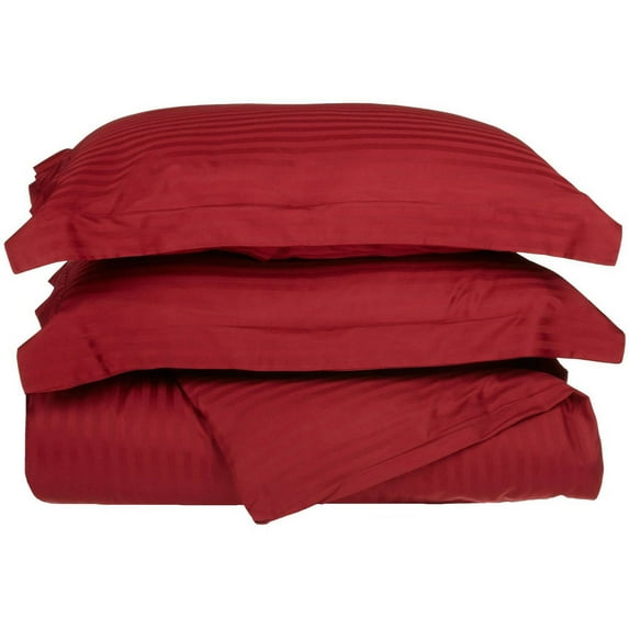 Superior Egyptian Cotton Duvet Cover Set, Twin, Burgundy