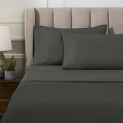 Superior 1000 Thread Count Egyptian Cotton Sheet Set, Deep Pocket Bed Sheets, Queen, Grey
