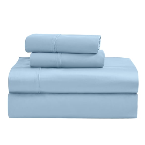 Superior Egyptian Cotton 1200 TC Eco-Friendly Sheet Set, King, Light Blue