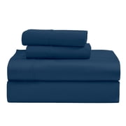 Superior Egyptian Cotton 1200 TC Eco-Friendly Sheet Set, King, Navy Blue