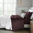 thumbnail image 1 of Superior Egyptian Cotton Deep Pocket 650 TC Sheet Set, Olympic Queen, Plum, 1 of 9