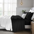 thumbnail image 1 of Superior Egyptian Cotton Deep Pocket 650 TC Sheet Set, Queen, Black, 1 of 9