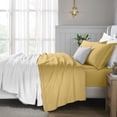 thumbnail image 1 of Superior Egyptian Cotton Deep Pocket 650 TC Sheet Set, Queen, Gold, 1 of 9