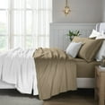 thumbnail image 1 of Superior Egyptian Cotton Deep Pocket 650 TC Sheet Set, Twin, Taupe, 1 of 9