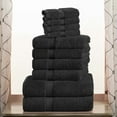 thumbnail image 1 of Superior 800 GSM Egyptian Cotton 10-Piece Heavyweight Towel Set, Black, 1 of 10