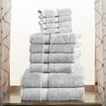 thumbnail image 1 of Superior 800 GSM Egyptian Cotton 10-Piece Heavyweight Towel Set, Silver, 1 of 10