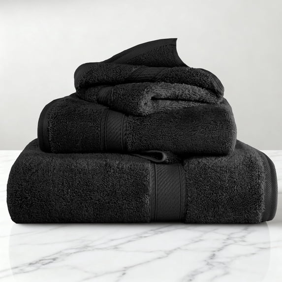 Superior 800 GSM Egyptian Cotton 8-Piece Towel Set, Soft Ultra Absorbent Towels, Light Blue