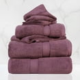 thumbnail image 1 of Superior 800 GSM Egyptian Cotton 6-Piece Heavyweight Towel Set, Plum, 1 of 7