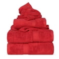 thumbnail image 1 of Superior Egyptian Cotton Heavyweight 6-Piece Towel Set, Red, 1 of 8