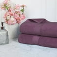 thumbnail image 1 of Superior 800 GSM Egyptian Cotton Heavyweight Bath Sheet Set of 2, Plum, 1 of 10