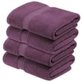 thumbnail image 1 of Superior 800 GSM Egyptian Cotton Heavyweight Bath Towel Set of 4, Plum, 1 of 10