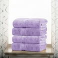 thumbnail image 1 of Superior 800 GSM Egyptian Cotton Heavyweight Bath Towel Set of 4, Purple, 1 of 10