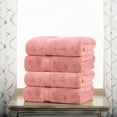thumbnail image 1 of Superior 800 GSM Egyptian Cotton Heavyweight Bath Towel Set of 4, Tea Rose, 1 of 10