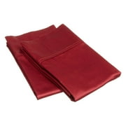 IMPRESSIONS Superior Egyptian Cotton Pillowcase Set, King, Burgundy
