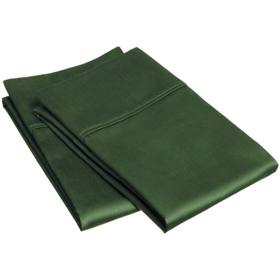 Superior Egyptian Cotton Pillowcase Set, King, Hunter Green