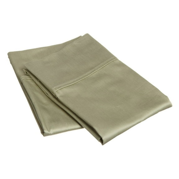 Superior Egyptian Cotton Pillowcase Set, King, Sage