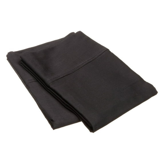 Superior Egyptian Cotton Pillowcase Set, Standard, Black