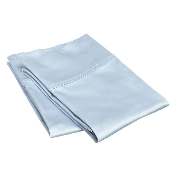 Superior Egyptian Cotton Pillowcase Set, Standard, Light Blue