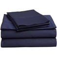 thumbnail image 1 of Superior Egyptian Cotton Sheet Set, California King, Navy Blue, 1 of 5