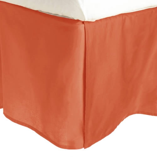 Superior Egyptian Cotton Solid Bed Skirt, King, Pumpkin