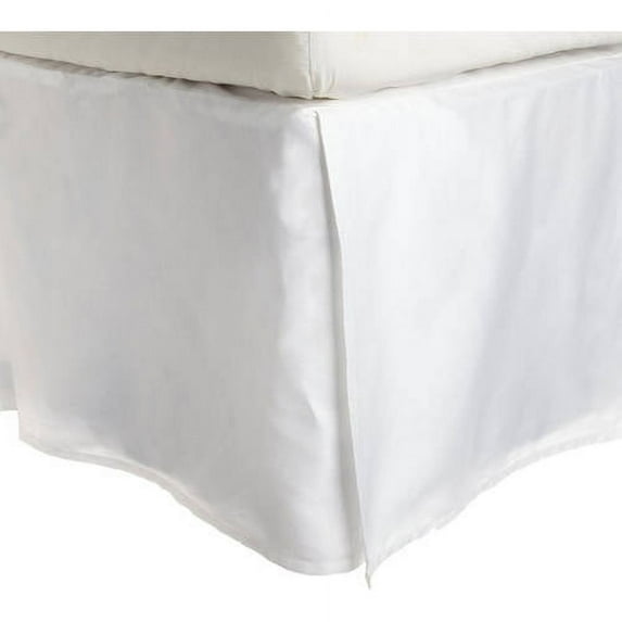 Superior Egyptian Cotton Solid Bed Skirt, King, White