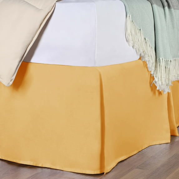 Superior Egyptian Cotton Solid Bed Skirt, Twin, Gold
